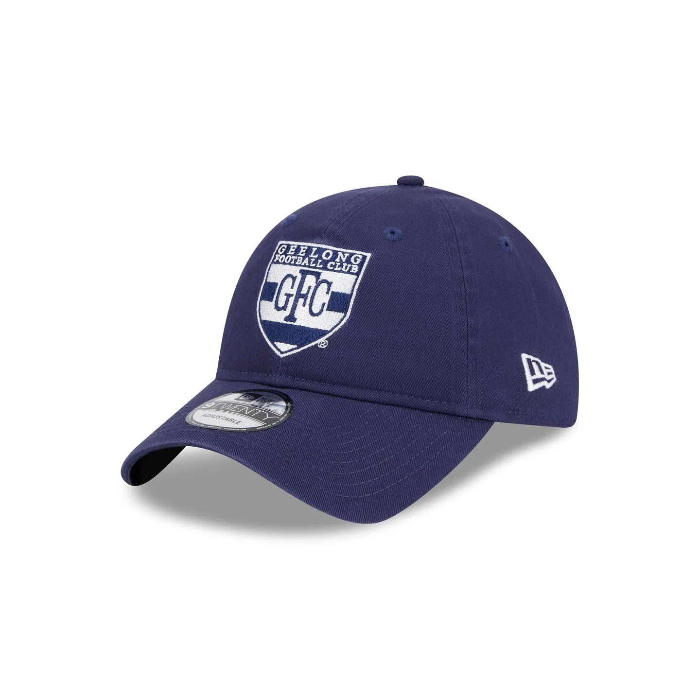 Geelong Cats Hat - AFL 2025 Retro Washed 9Twenty Strapback Cap - New Era